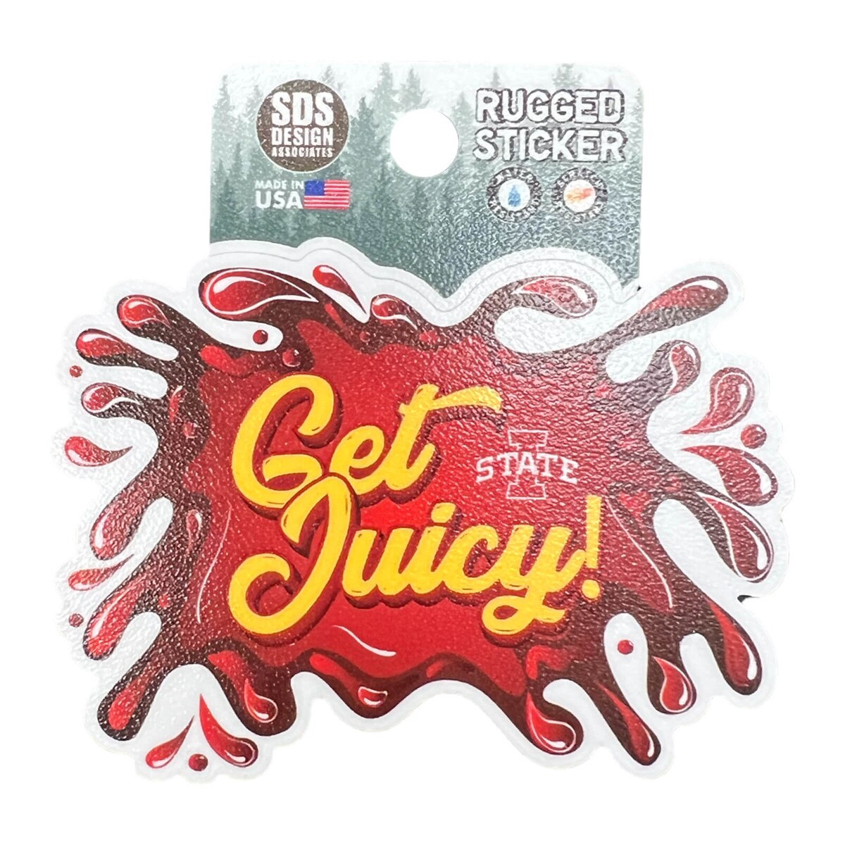 Get Juicy Rugged Sticker (3.5"x2.5")